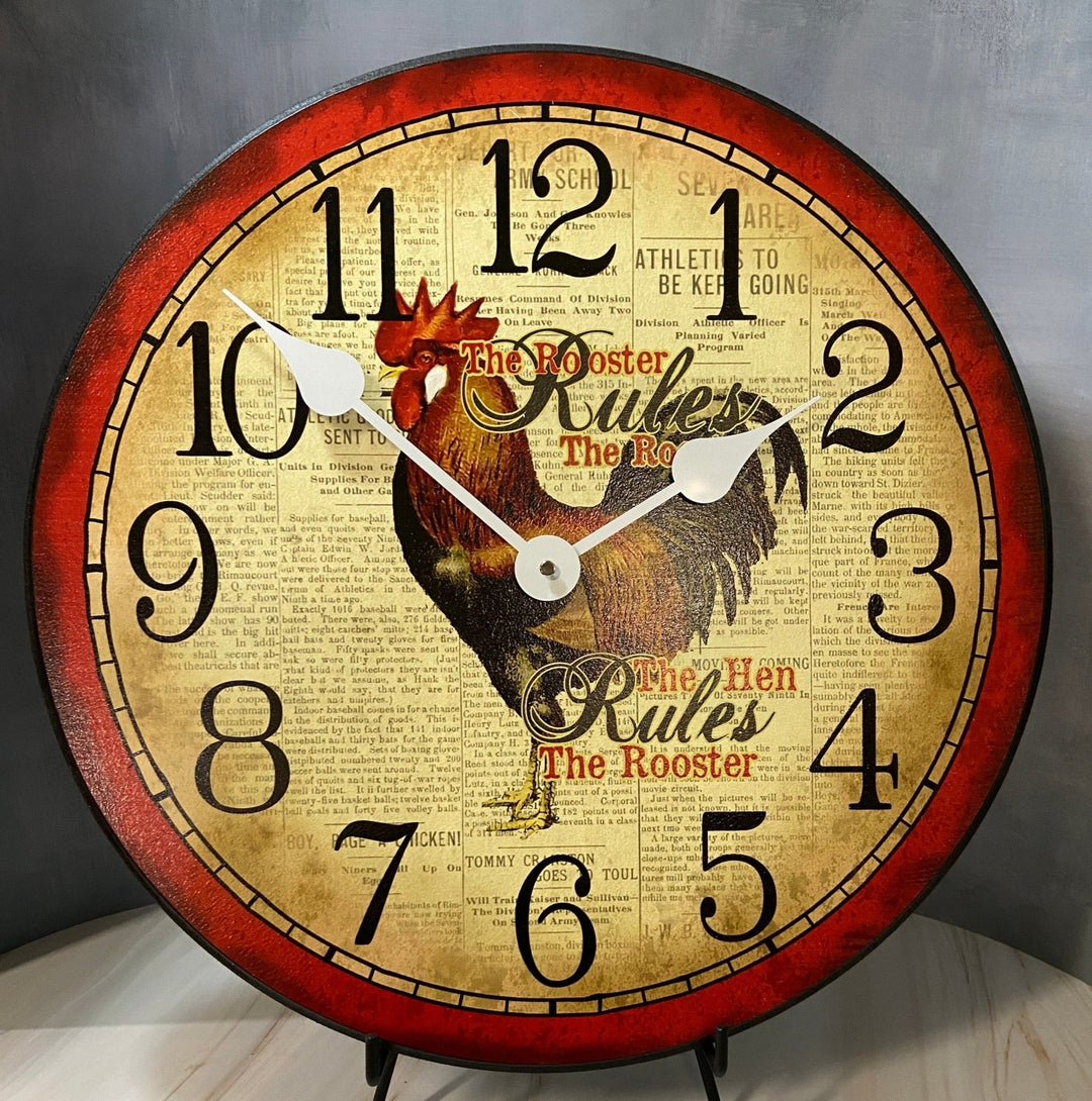 Hens Rule Wall Clock - CustomBigClocks