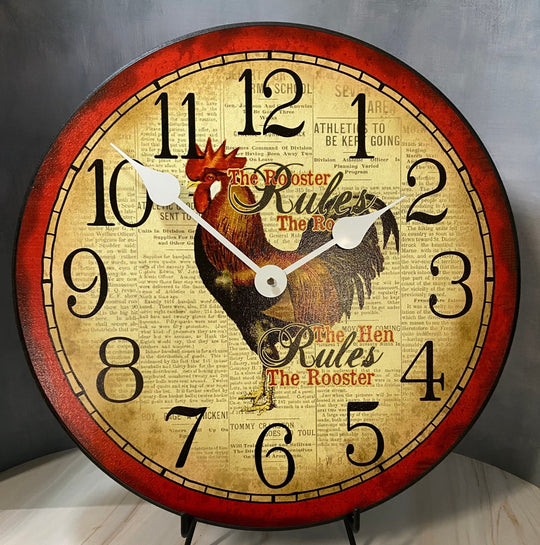 Hens Rule Wall Clock - CustomBigClocks