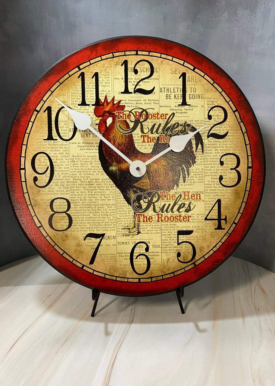 Hens Rule Wall Clock - CustomBigClocks