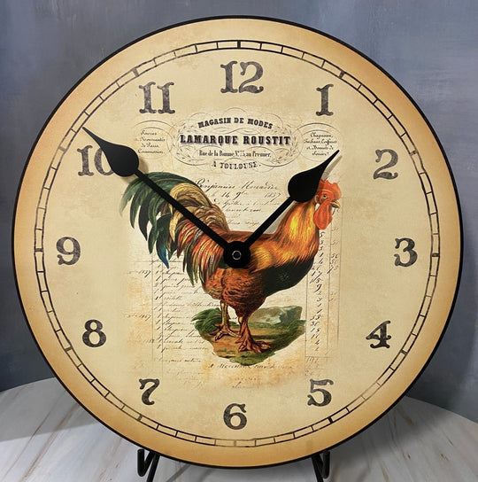 French Rooster Wall Clock - CustomBigClocks