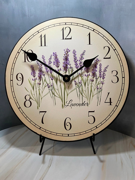 Lavender Wall Clock - CustomBigClocks