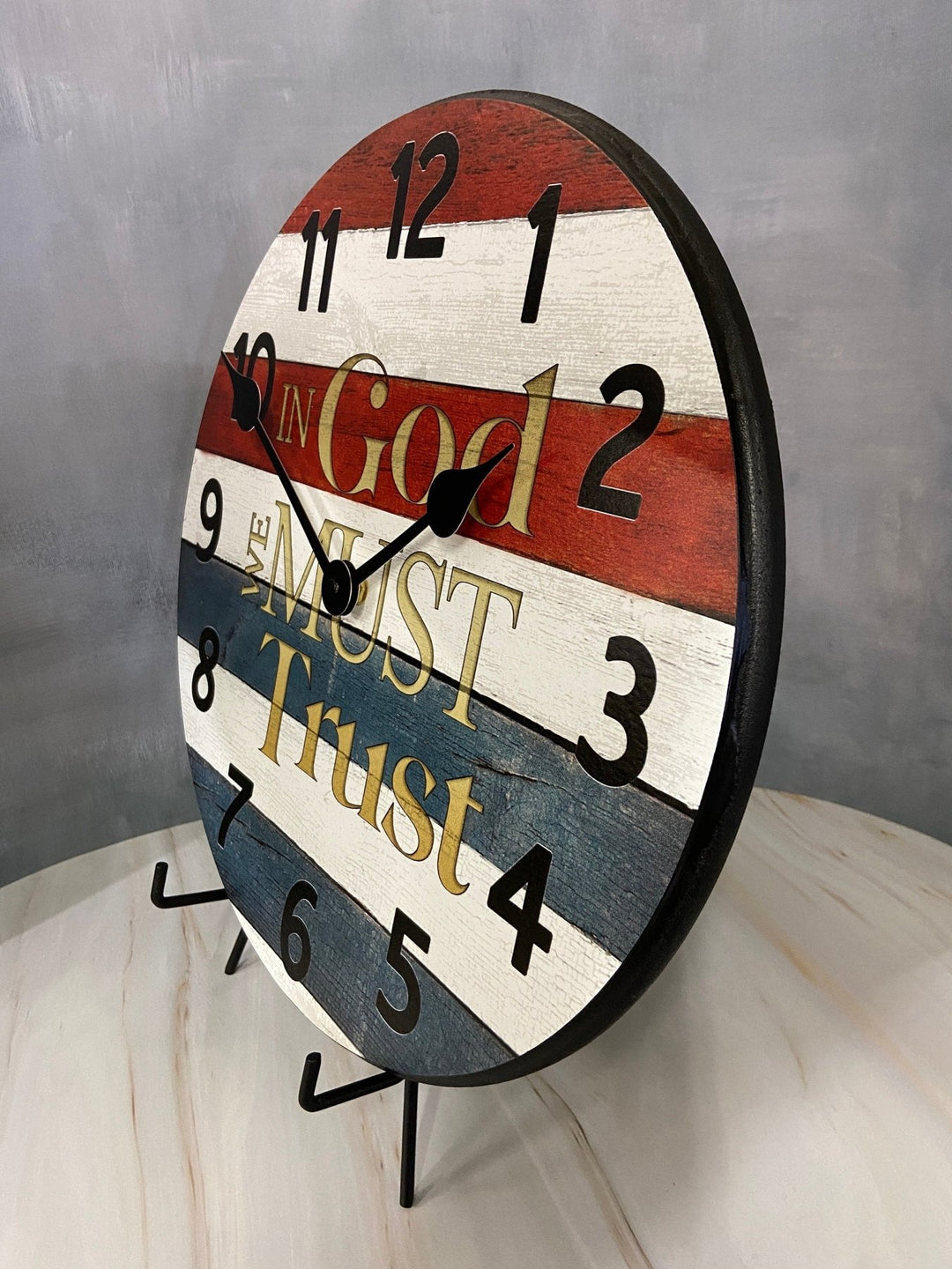 In God We Must Trust Wall Clock - CustomBigClocks