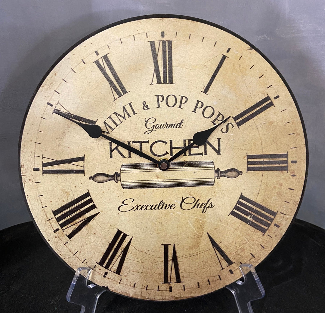 Personalized Gourmet Kitchen Clock - CustomBigClocks