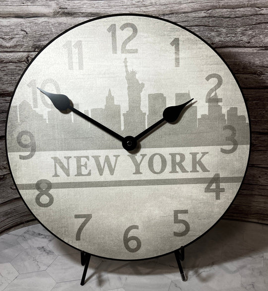 New York City Skyline Wall Clock - CustomBigClocks