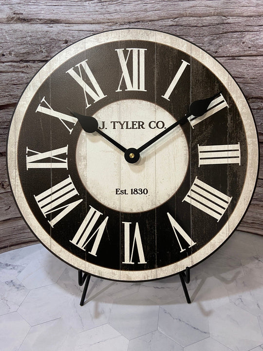 Classic Ivory And Black Wall Clock - CustomBigClocks