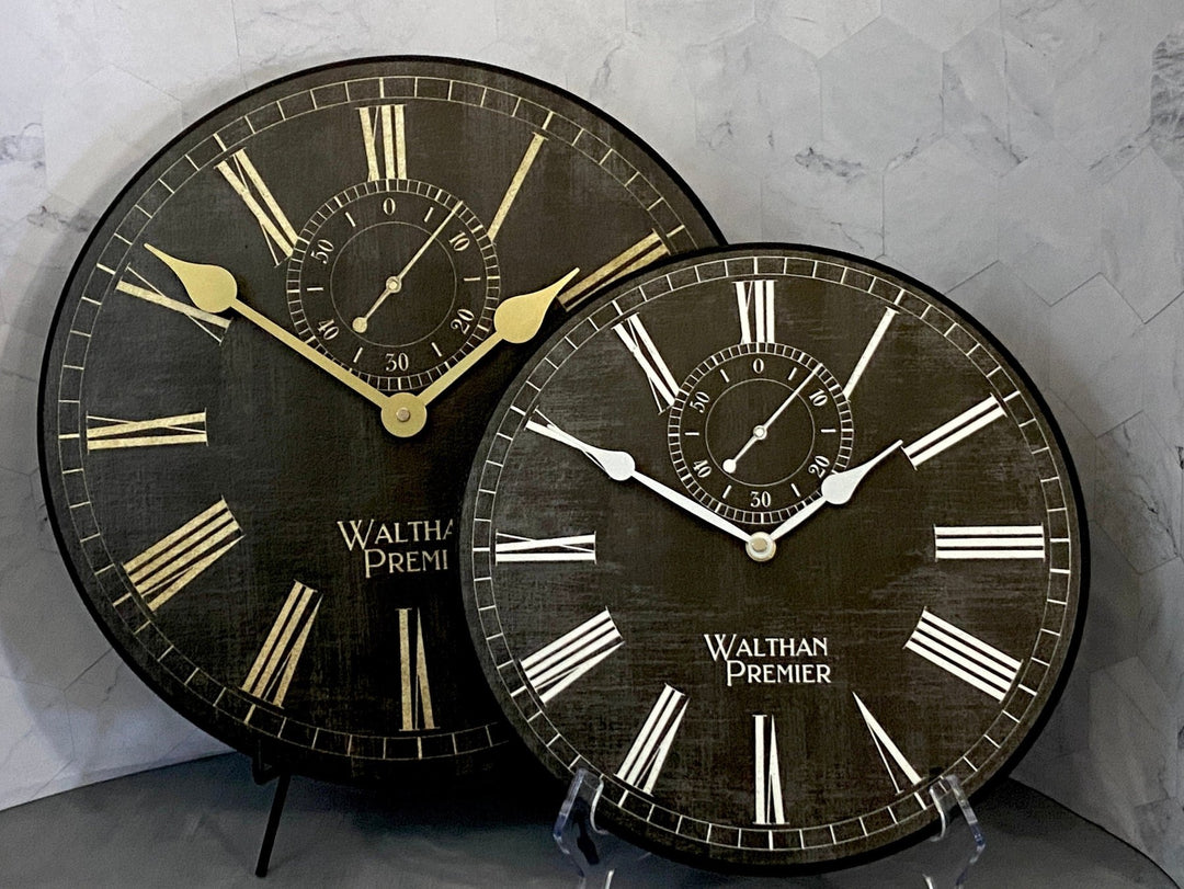 Alston Walton Black Clock - CustomBigClocks