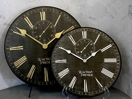 Alston Walton Black Clock - CustomBigClocks