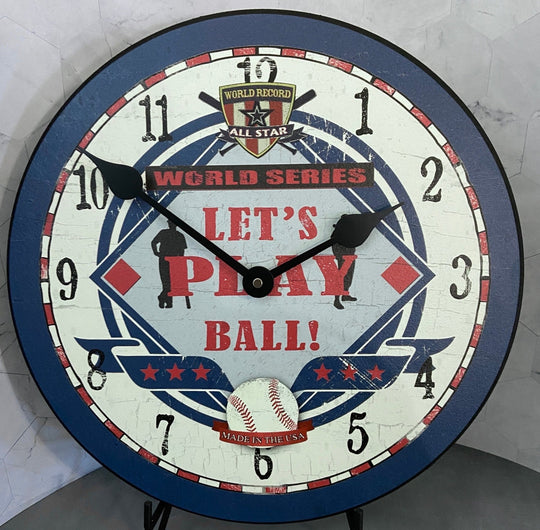 Baseball World Wall Clock - CustomBigClocks