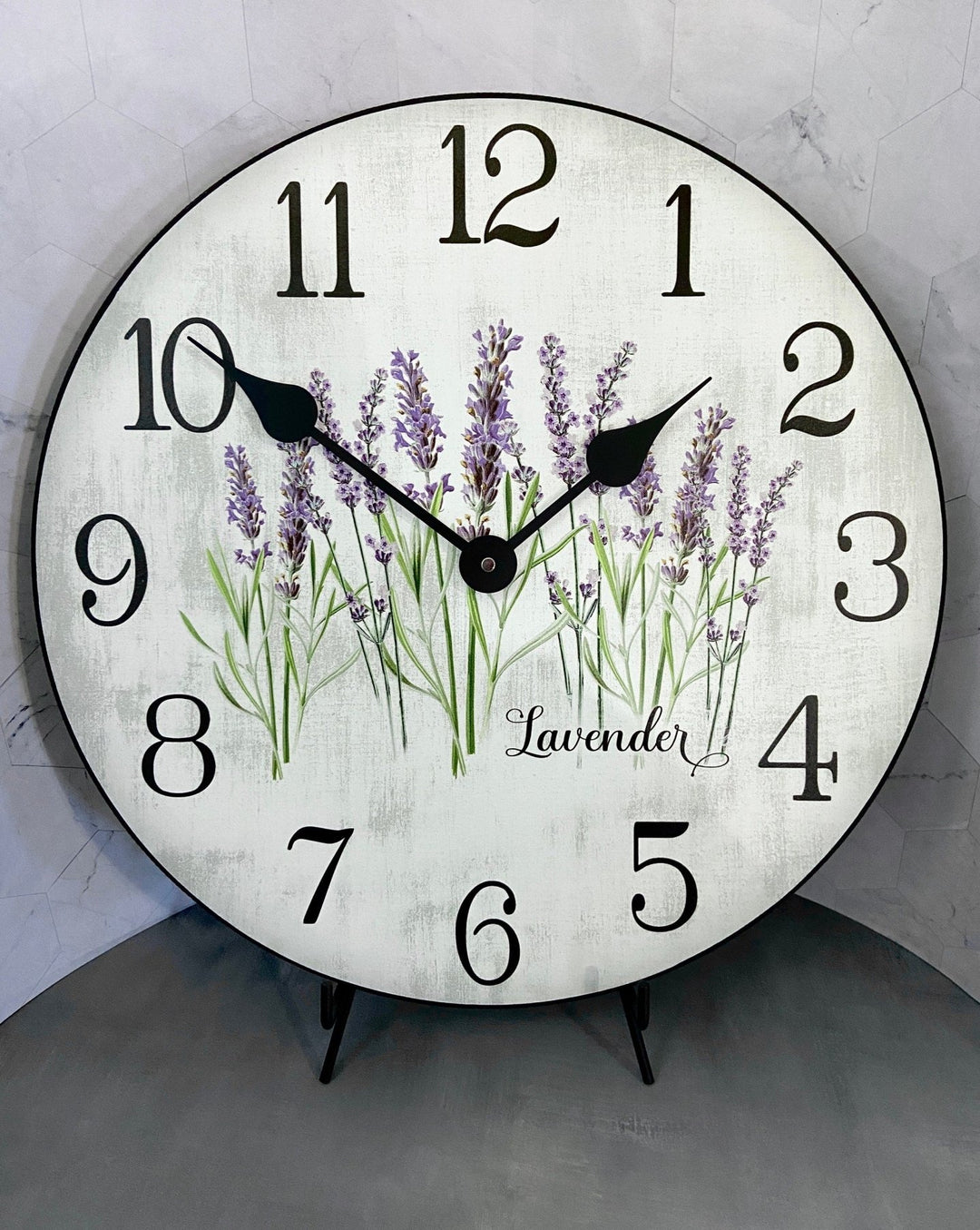 Lavender Wall Clock - CustomBigClocks