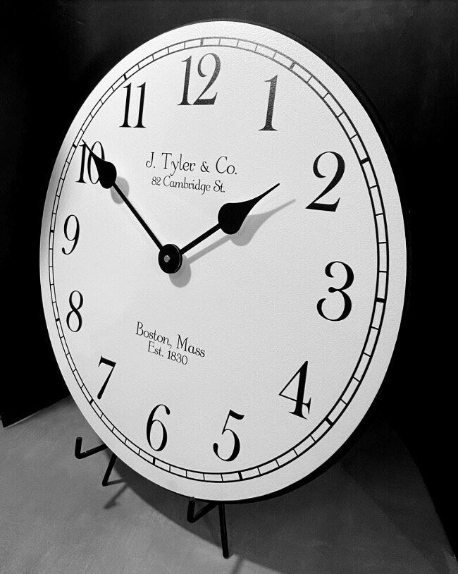 Black Tie Wall Clock - CustomBigClocks