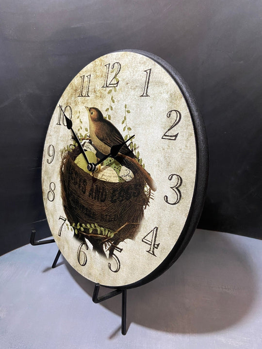 Nest &amp; Eggs Wall Clock - CustomBigClocks