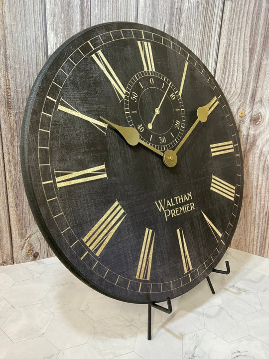 Alston Walton Black Clock - CustomBigClocks