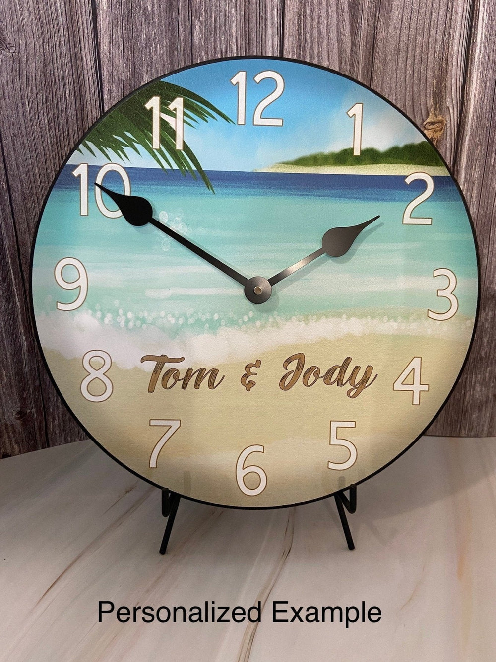 Beach And Back Wall Clock - CustomBigClocks