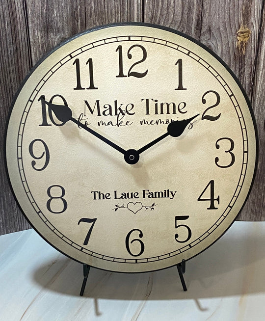 Make Time To Make Memories Wall Clock - CustomBigClocks