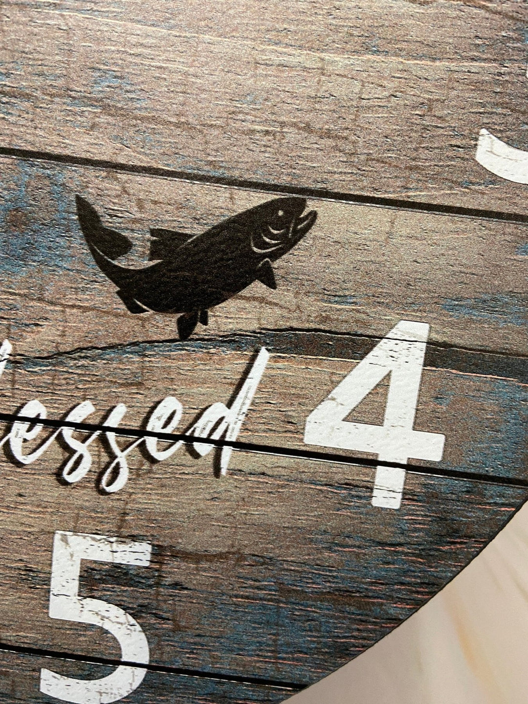 Reel Blessed Fishing Wall Clock - CustomBigClocks