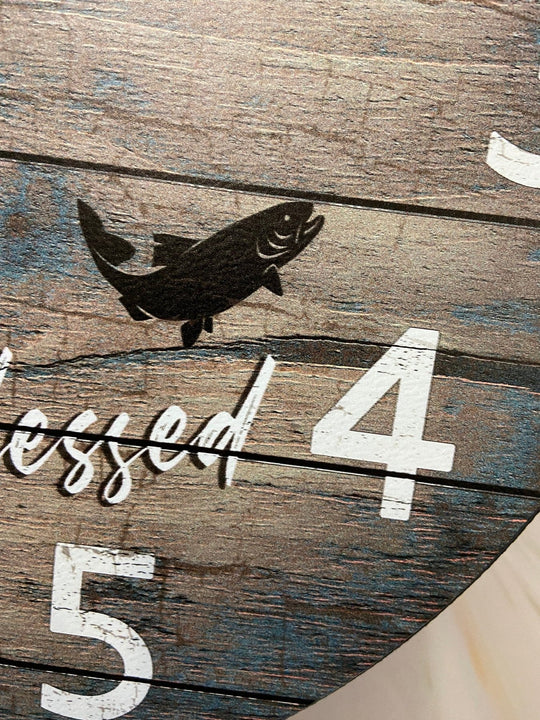 Reel Blessed Fishing Wall Clock - CustomBigClocks