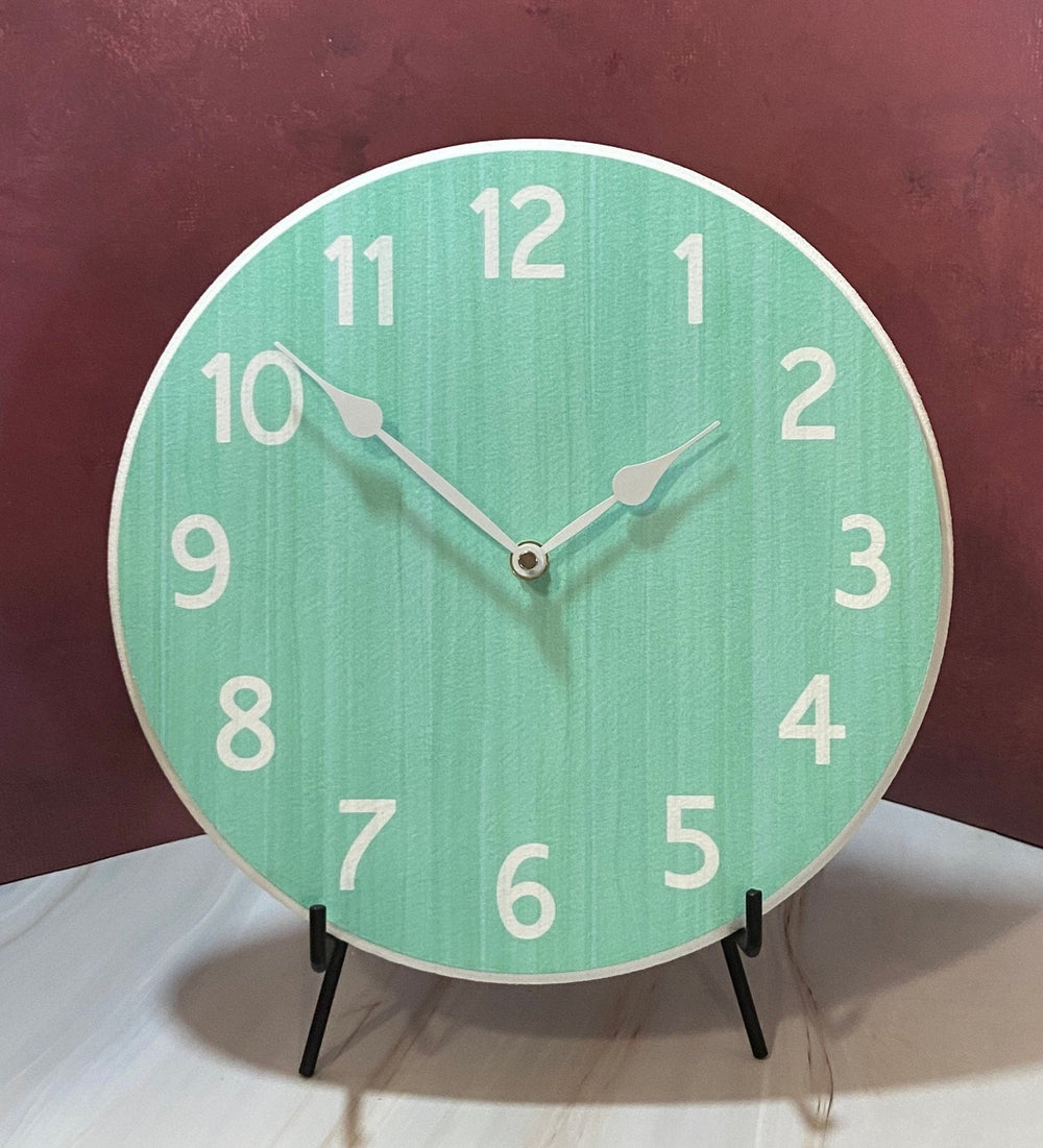 Organic Aqua Wall Clock - CustomBigClocks
