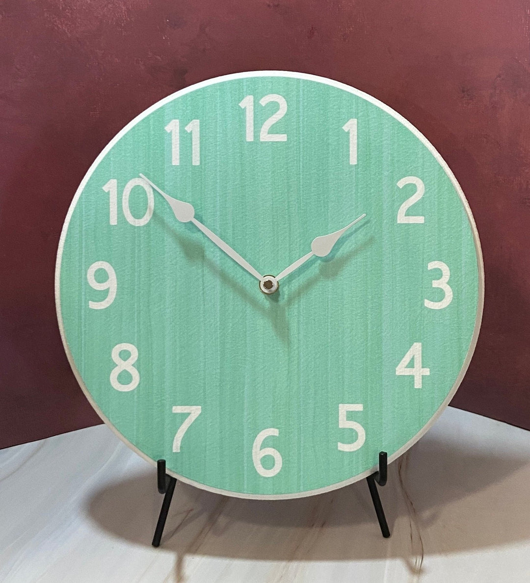 Organic Aqua Wall Clock - CustomBigClocks