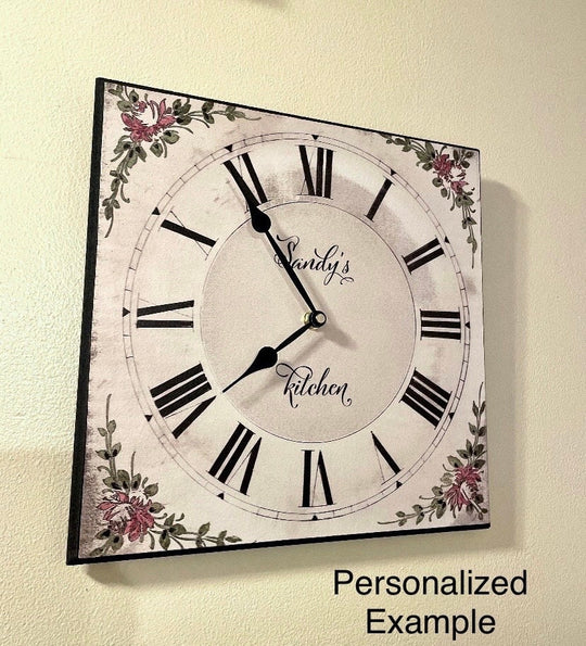 Victorian Square Wall Clock - CustomBigClocks