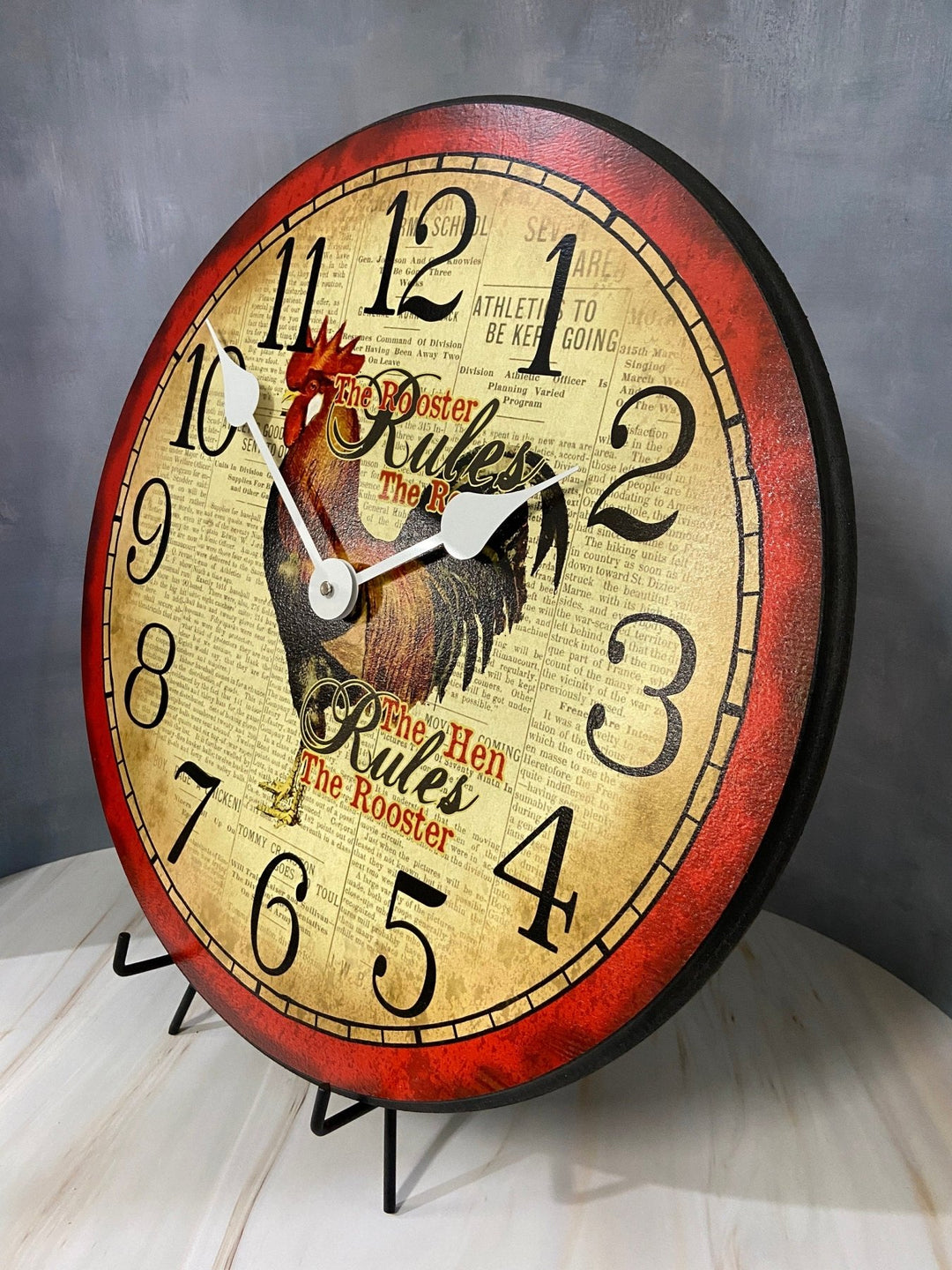 Hens Rule Wall Clock - CustomBigClocks