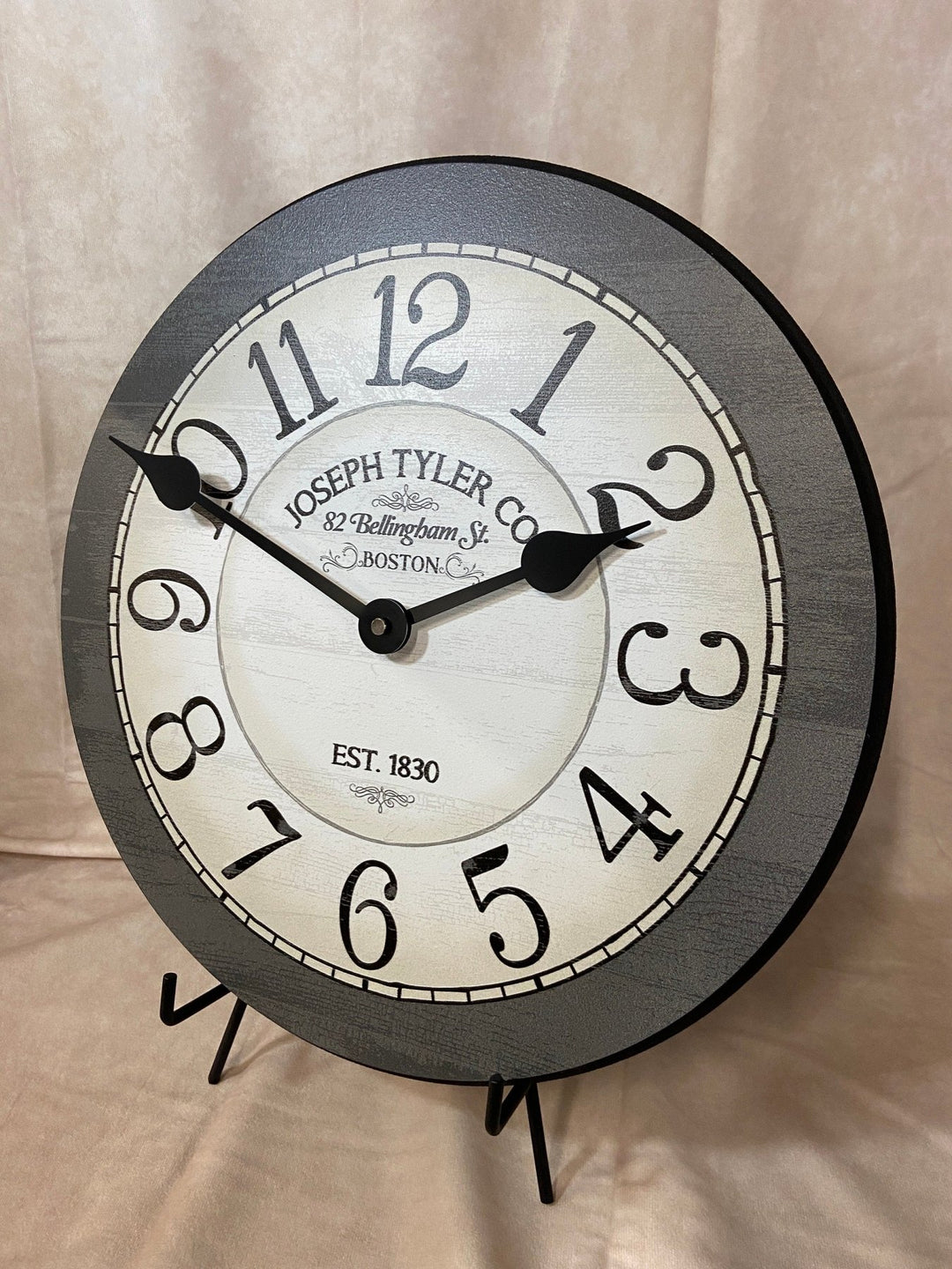 Bellingham Gray Wall Clock - CustomBigClocks