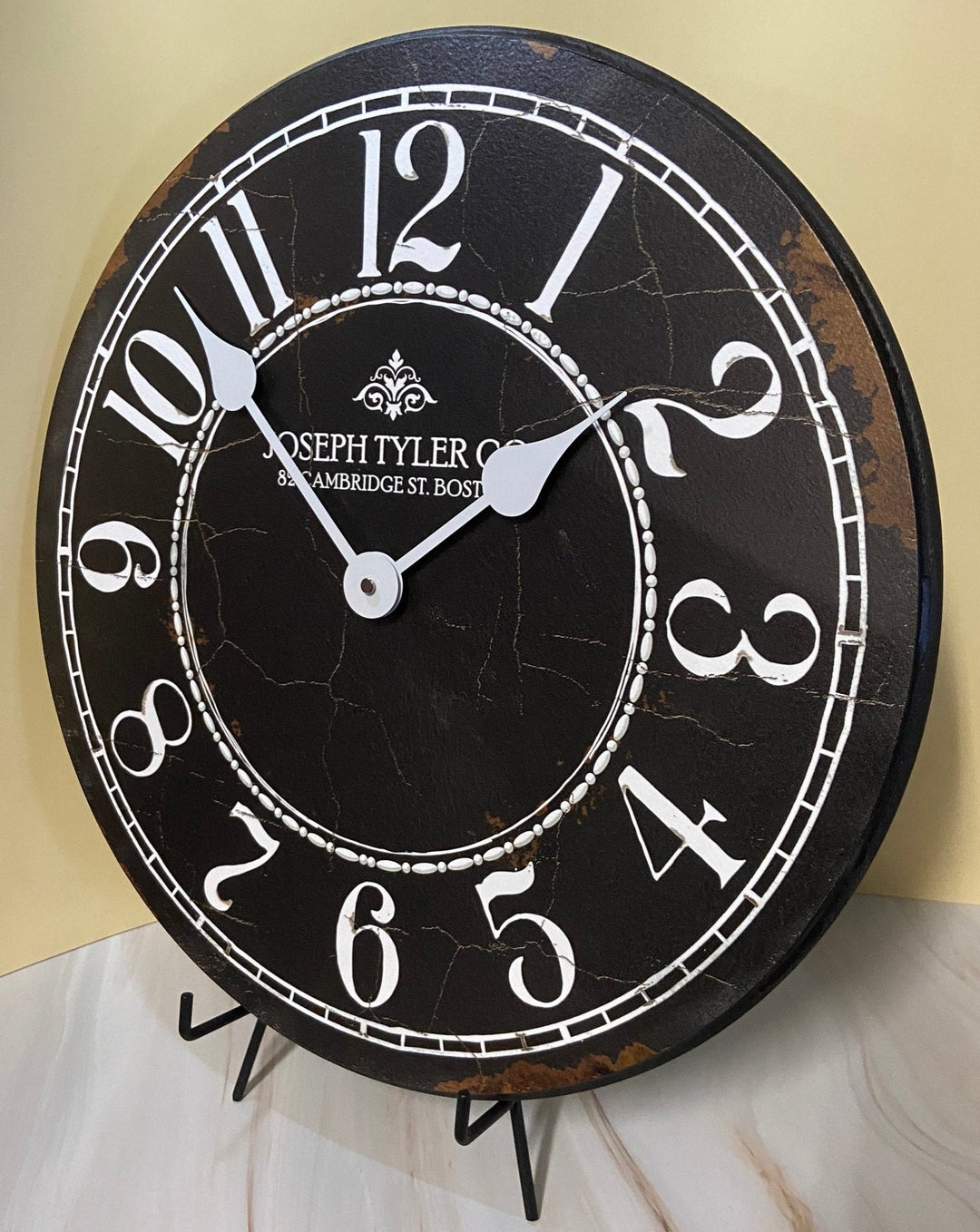 Black &amp; White Wall Clock - CustomBigClocks