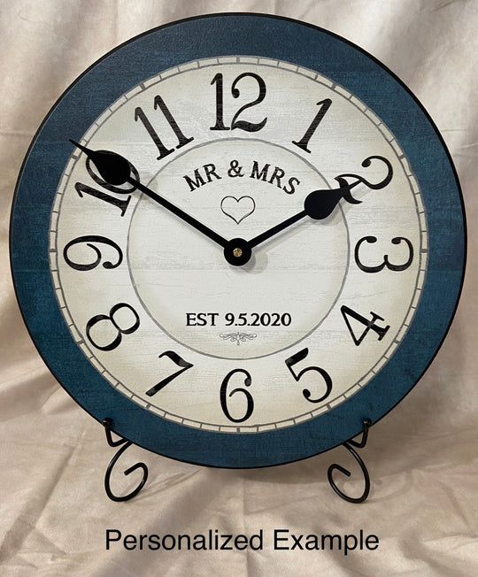 Bellingham Blue Wall Clock - CustomBigClocks
