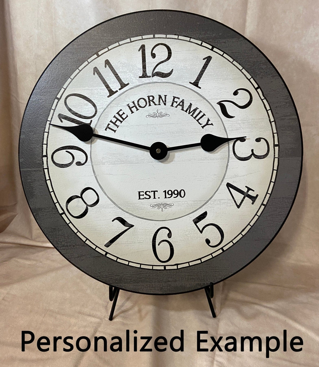 Bellingham Gray Wall Clock - CustomBigClocks