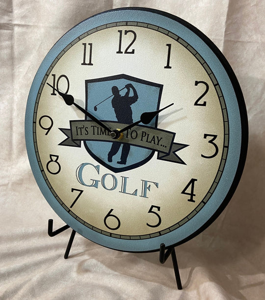 Blue Golf Wall Clock - CustomBigClocks