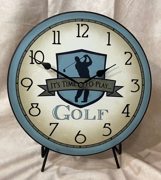 Blue Golf Wall Clock - CustomBigClocks