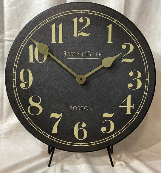 Gray &amp; Gold Wall Clock - CustomBigClocks