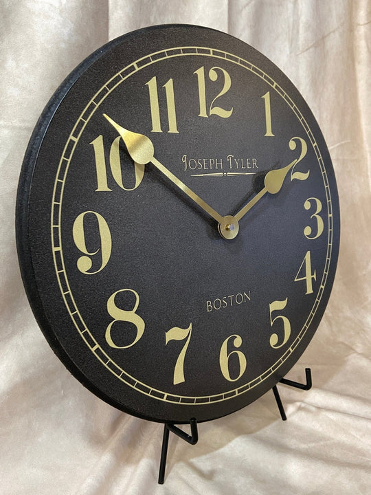 Gray &amp; Gold Wall Clock - CustomBigClocks
