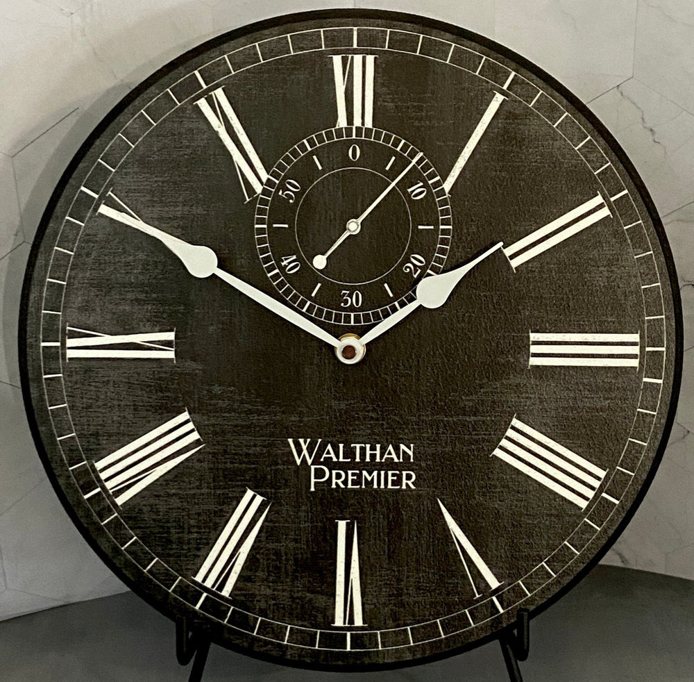 Alston Walton Black Clock - CustomBigClocks