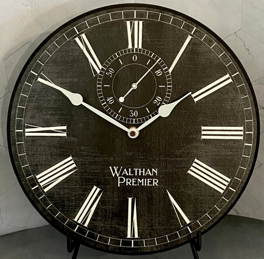 Alston Walton Black Clock - CustomBigClocks