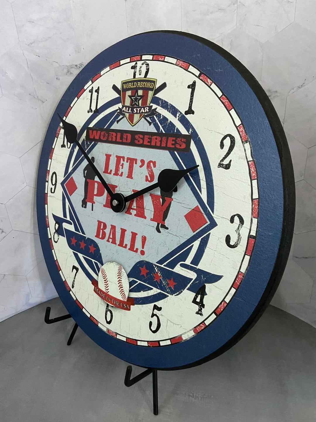 Baseball World Wall Clock - CustomBigClocks