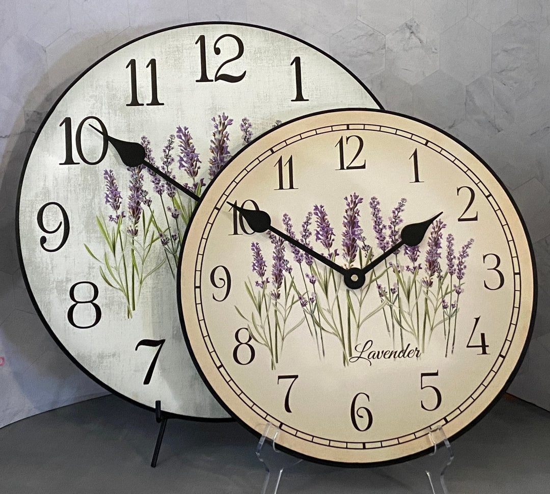 Lavender Wall Clock - CustomBigClocks