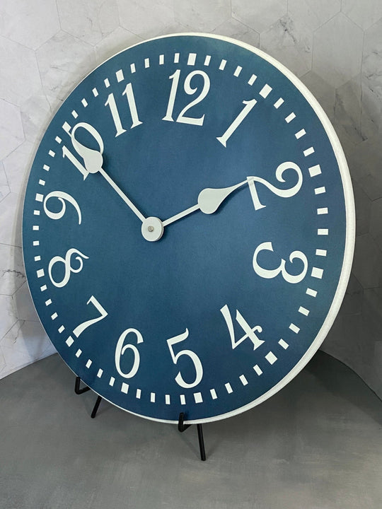 Colonial Blue Clock - CustomBigClocks