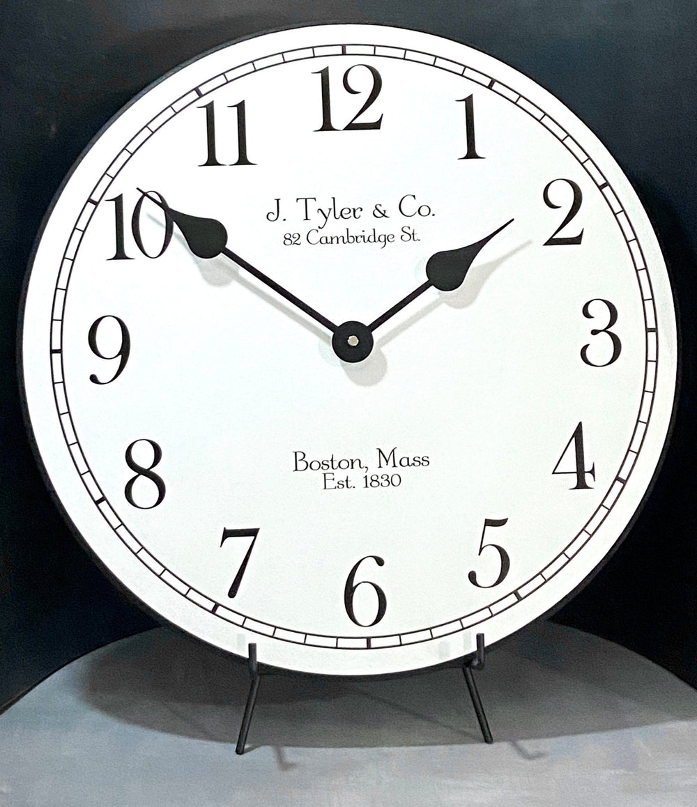 Black Tie Wall Clock - CustomBigClocks