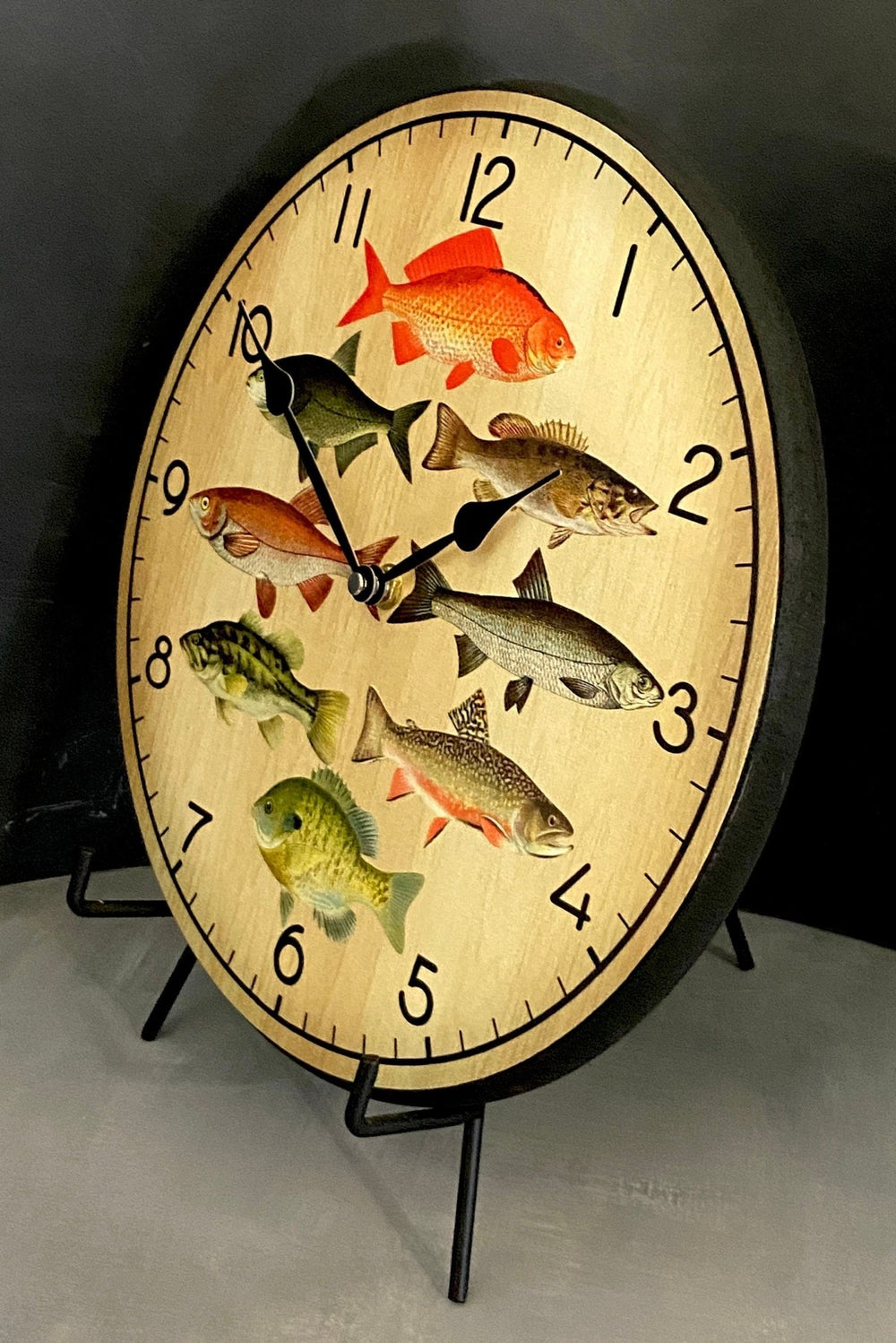 Artistic Fishing Wall Clock 5 - CustomBigClocks