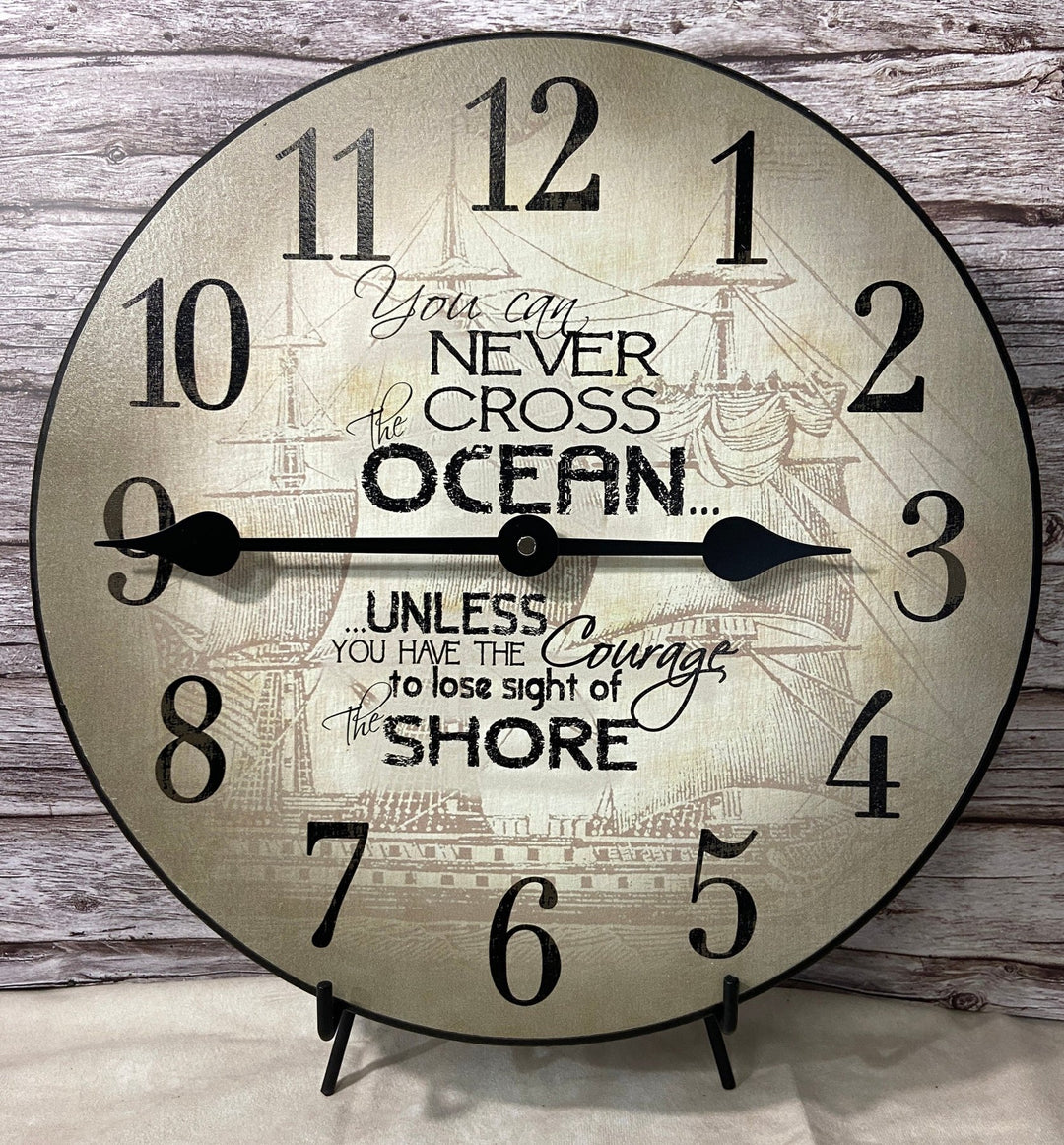 Courage Nautical Wall Clock - CustomBigClocks