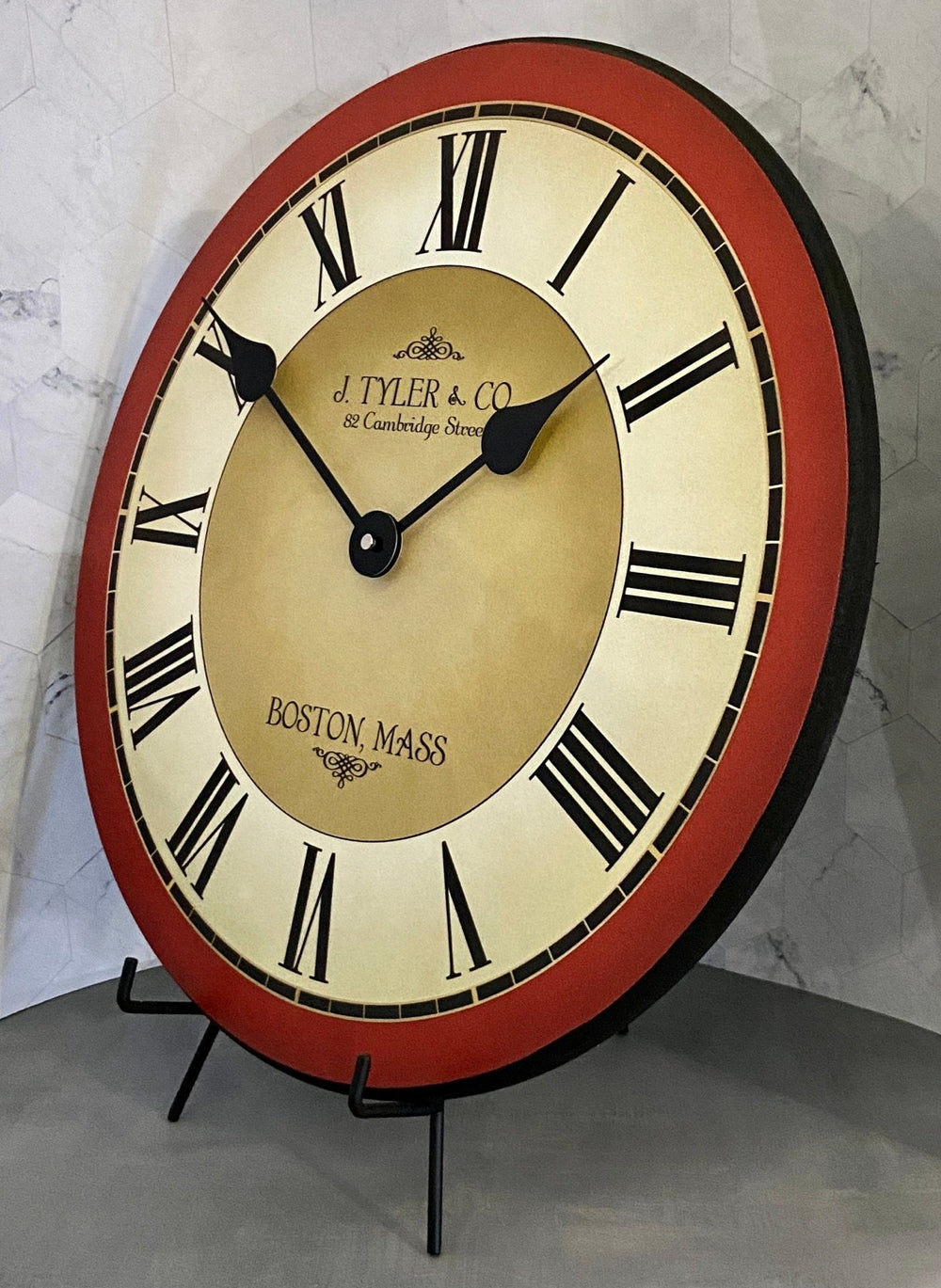 Galway Red Wall Clock - CustomBigClocks