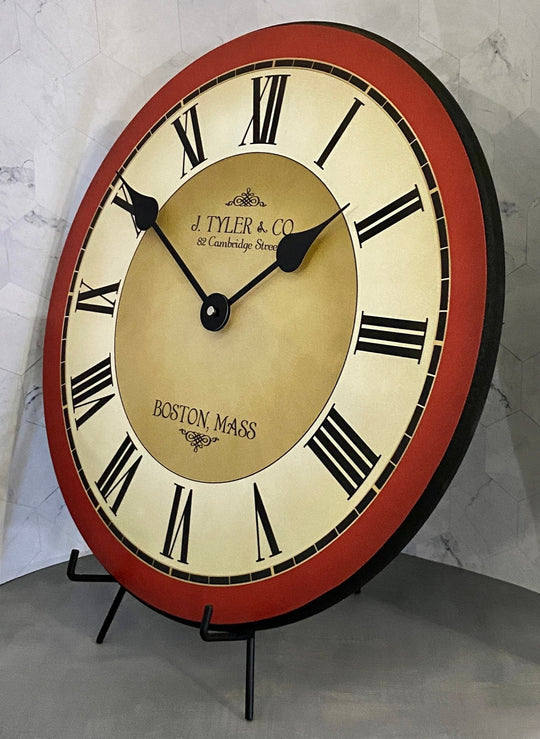 Galway Red Wall Clock - CustomBigClocks