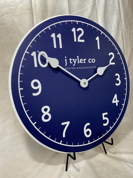 New Traditional Navy Wall Clock - CustomBigClocks