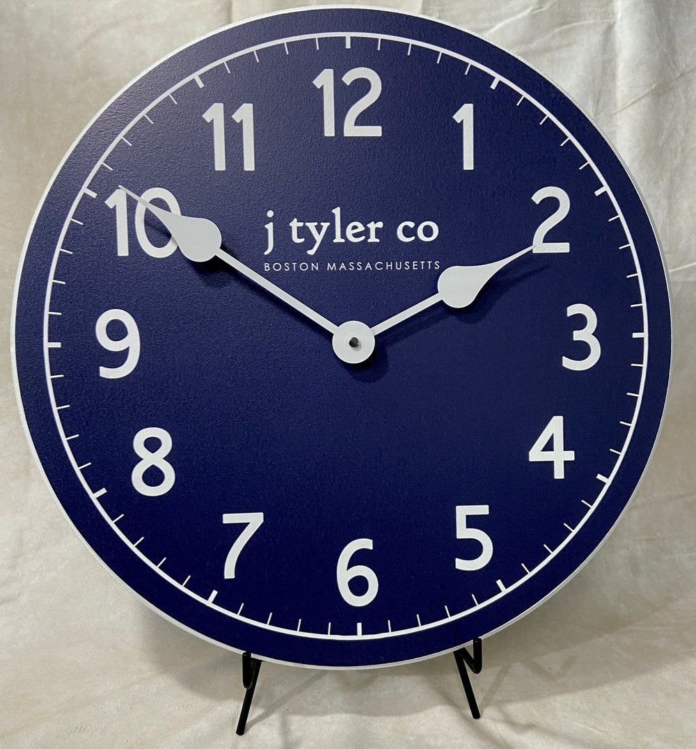 New Traditional Navy Wall Clock - CustomBigClocks