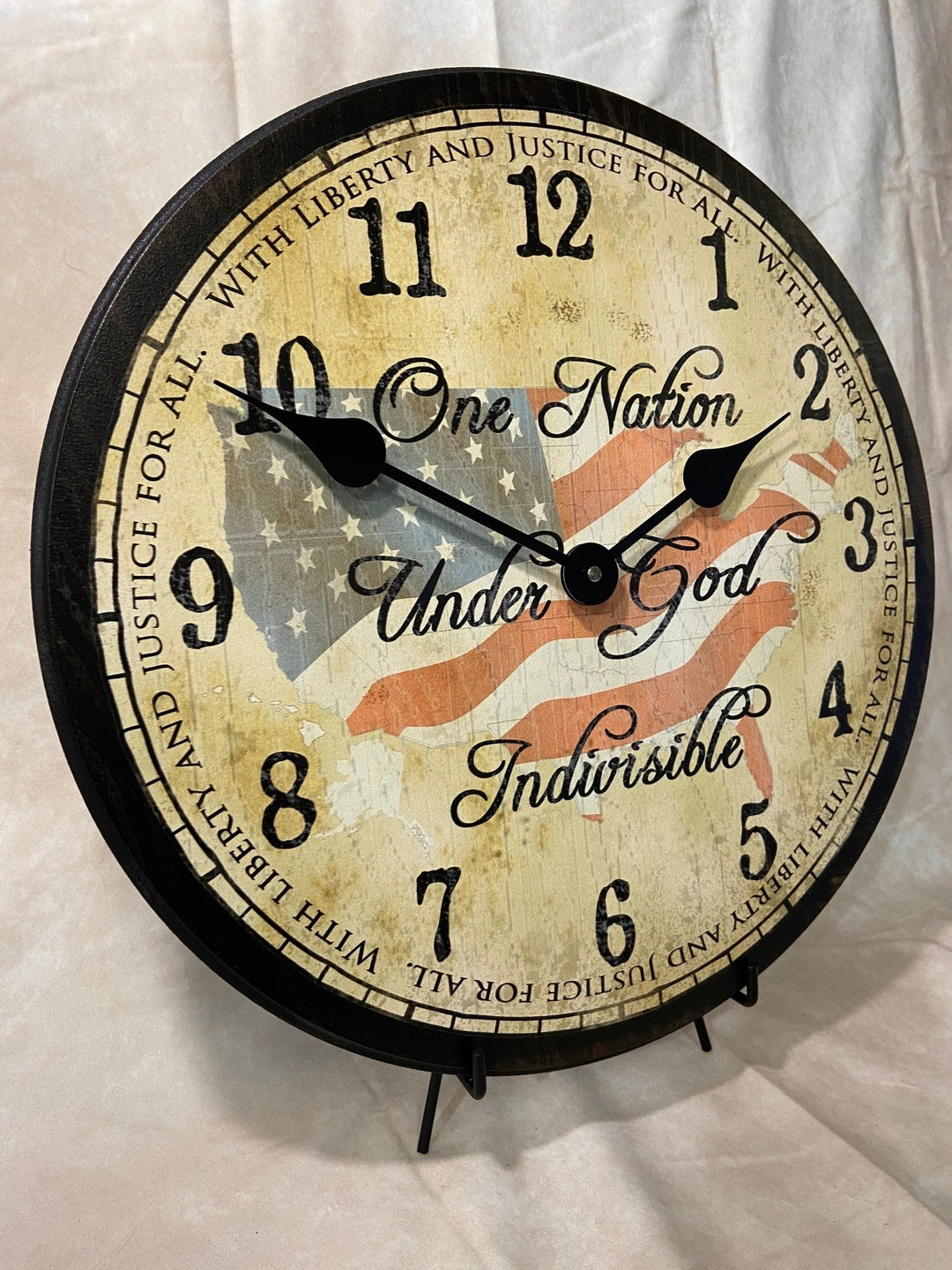 One Nation Under God Wall Clock - CustomBigClocks