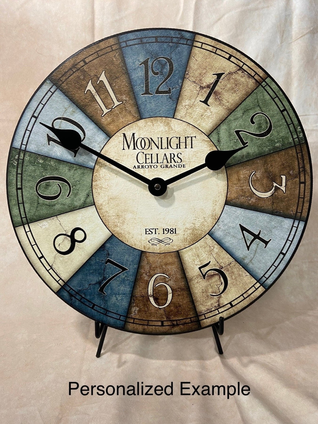 Le Belle Bleue Wall Clock - CustomBigClocks