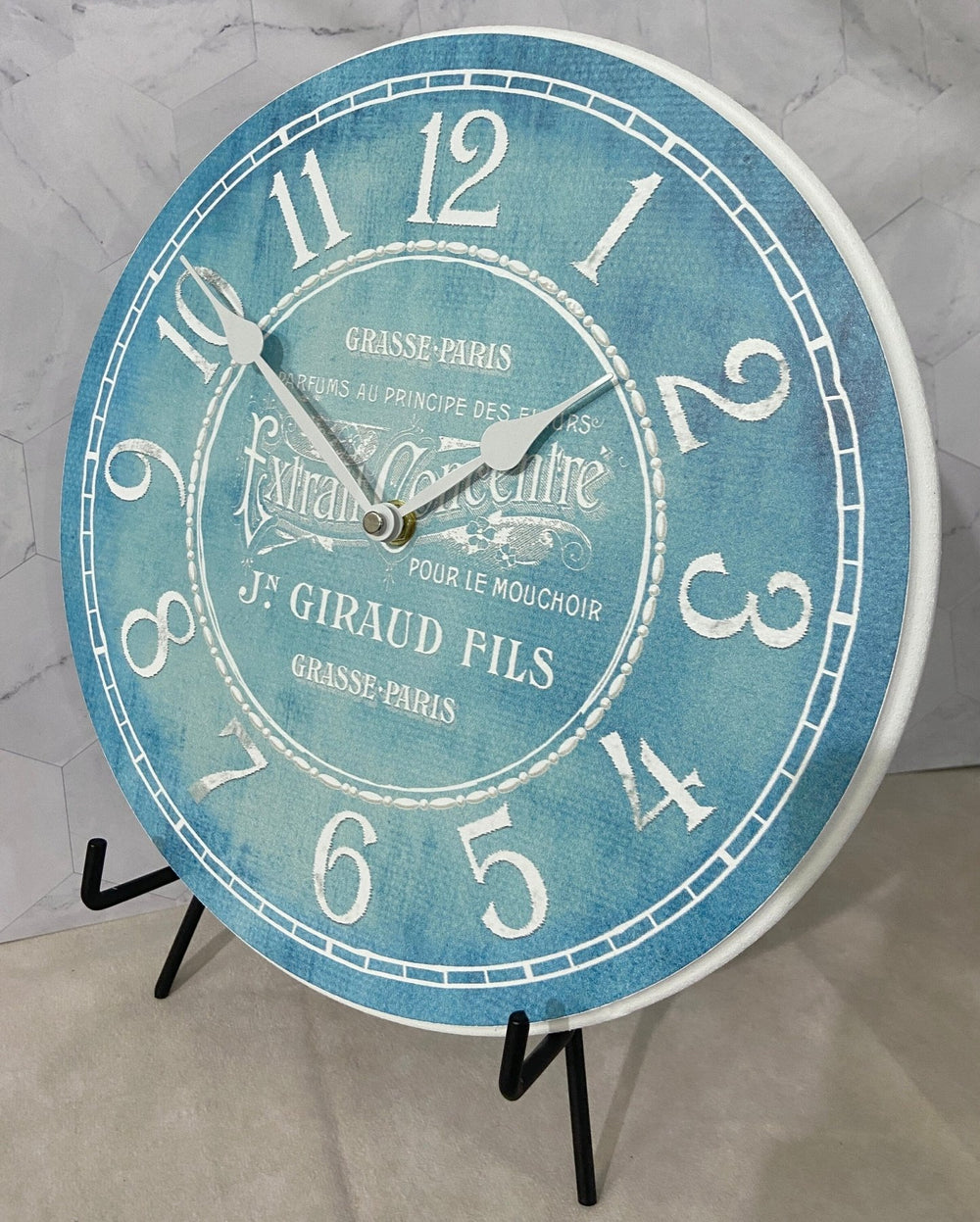 Parfum Teal Wall Clock - CustomBigClocks