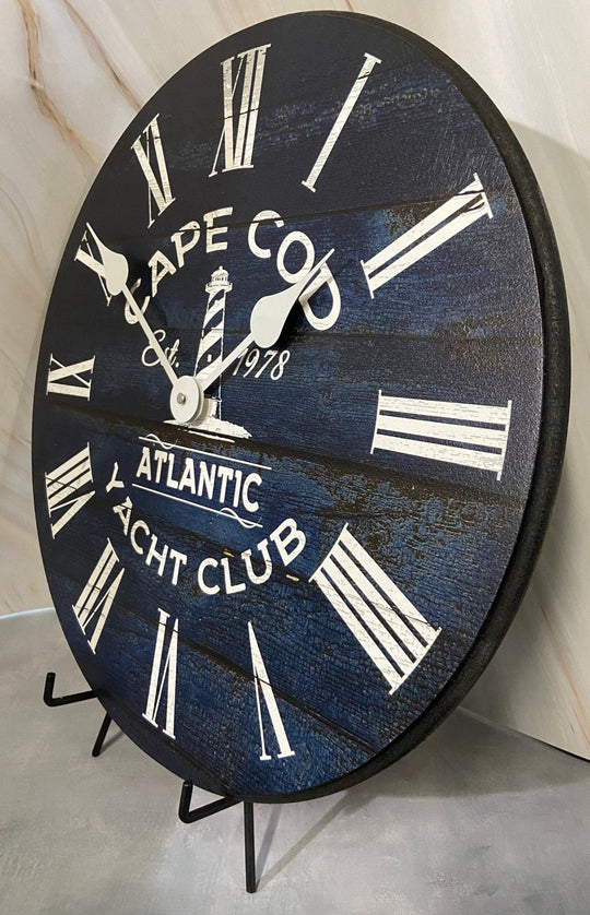 Personalized Yacht Club Clock - CustomBigClocks