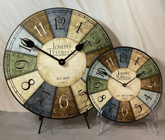Le Belle Bleue Wall Clock - CustomBigClocks