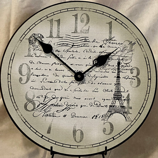 Memories Of Paris Wall Clock - CustomBigClocks